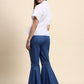 Ariya Threads Azure White Flare Co-ord Set