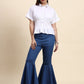 Ariya Threads Azure White Flare Co-ord Set