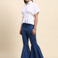 Ariya Threads Azure White Flare Co-ord Set