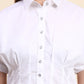 Ariya Threads Azure White Flare Co-ord Set