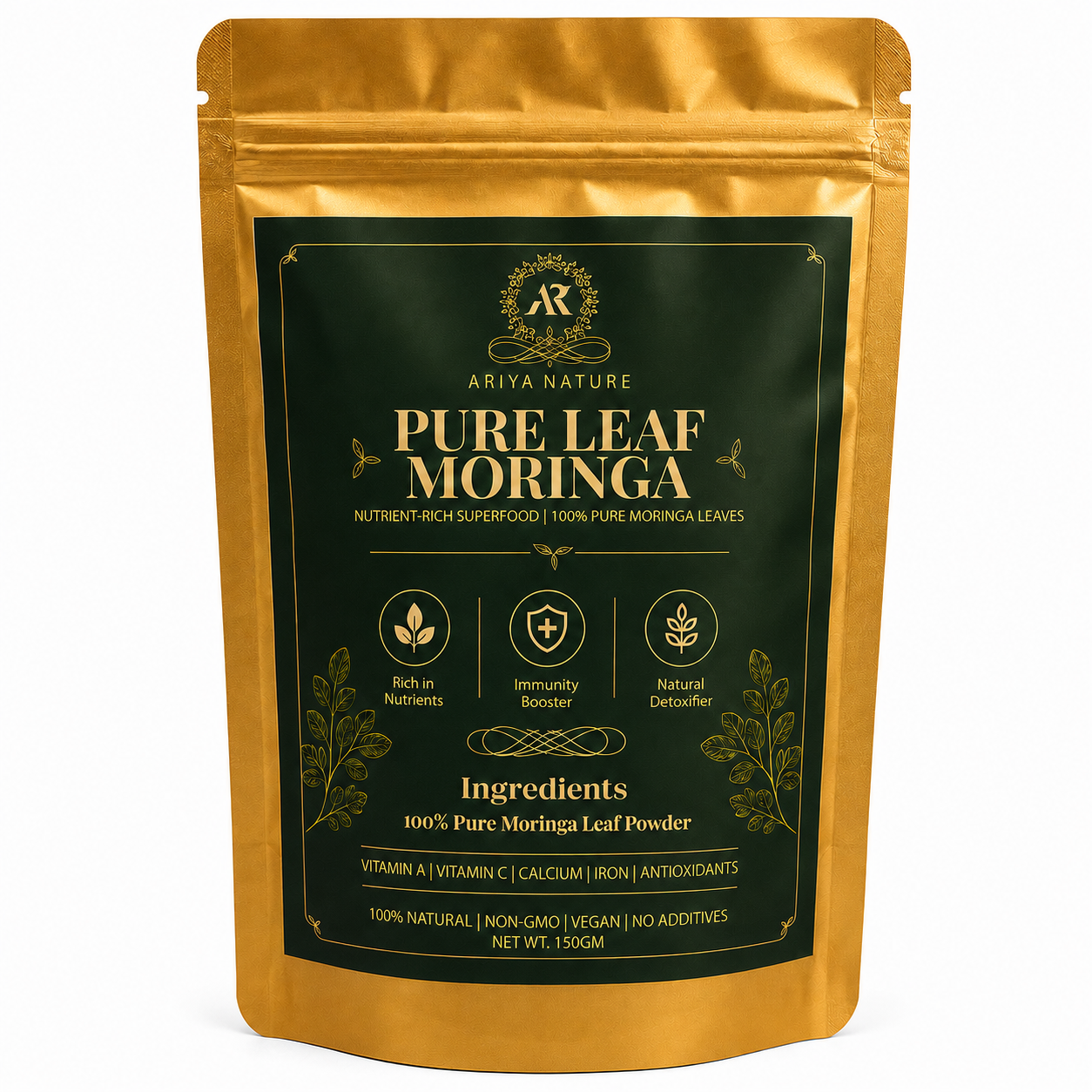 Ariya Nature Moringa Leaf Powder 150 Gram| Premium Natural Moringa Powder