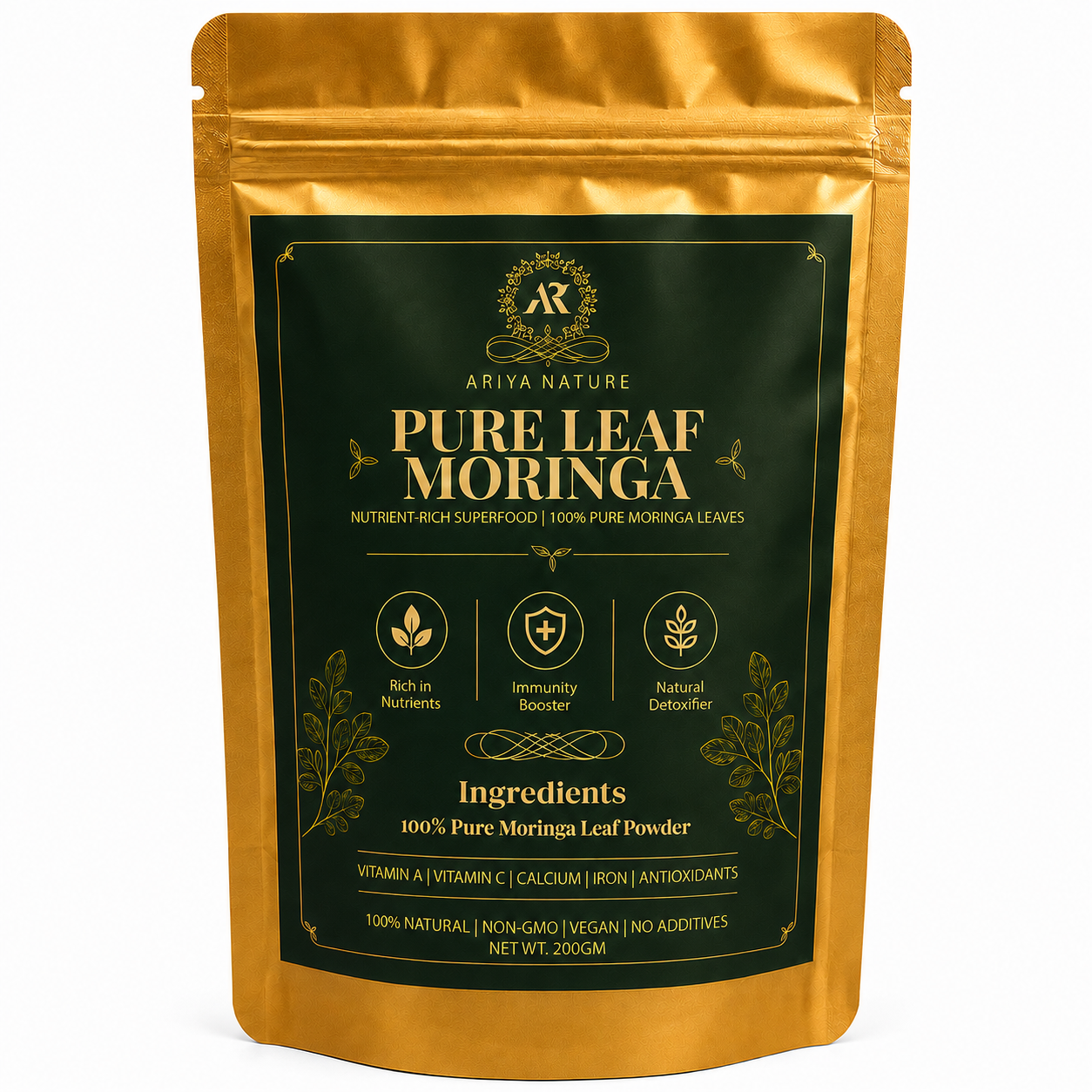 Ariya Nature Moringa Leaf Powder 200 Gram| Premium Natural Moringa Powder