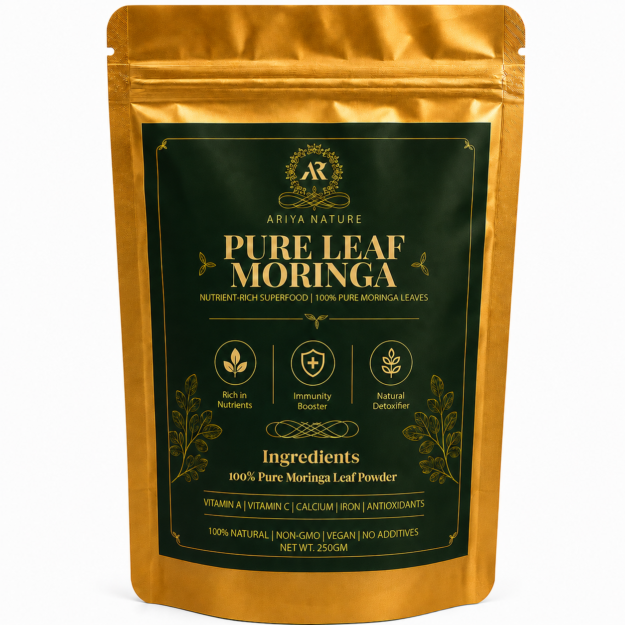 Ariya Nature Moringa Leaf Powder 250 Gram| Premium Natural Moringa Powder