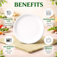 Ariya Melamine Dinner Plates 11 Inch Set of 12 | White