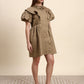 Ariya Threads Elara Ruffle Dress (Mocha Brown)