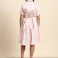 Rosé Line Midi Dress (Blush Pink)