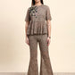 Ariya Threads Lace Peplum Co-ord Set (Taupe Beige)