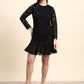 Ariya Threads Noir Bloom Lace Dress (Black)
