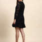 Ariya Threads Noir Bloom Lace Dress (Black)