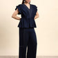 Ariya Threads Midnight Pleated Co-ord Set