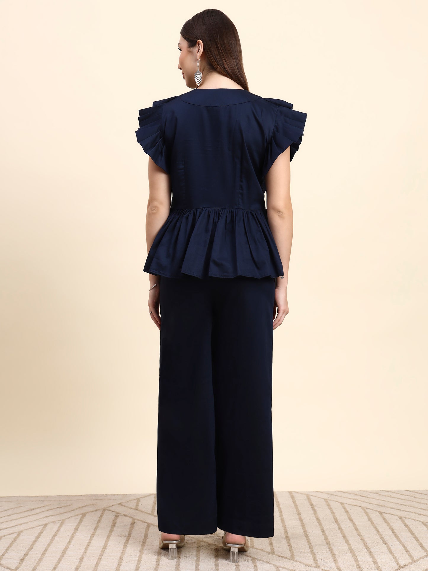Ariya Threads Midnight Pleated Co-ord Set