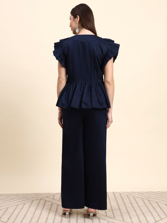Ariya Threads Midnight Pleated Co-ord Set