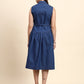 Ariya Threads Amaris Denim Dress (Indigo Blue)