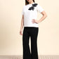 Ariya Threads Monochrome Bloom Co-ord Set (White & Black)