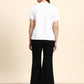 Ariya Threads Monochrome Bloom Co-ord Set (White & Black)
