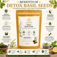 Ariya Nature Basil Seeds (Sabja) 150g | Premium Natural Sweet Basil Seeds