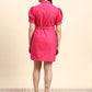 Ariya Threads Nova Utility Dress (Hot Pink)