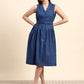 Ariya Threads Amaris Denim Dress (Indigo Blue)