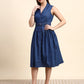 Ariya Threads Amaris Denim Dress (Indigo Blue)
