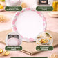 Ariya Melamine Dinner Plates 11 Inch Set of 12 | Pink Flower