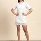 Ariya Threads Celeste Lace Dress (Ivory White)